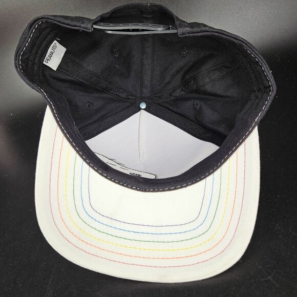 Snoopy Woodstock Snapback Baseball Trucker Hat Rainbow Adjustable Embroidered - Picture 6 of 10